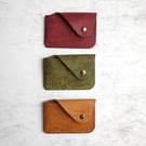 Colourful leather card wallet