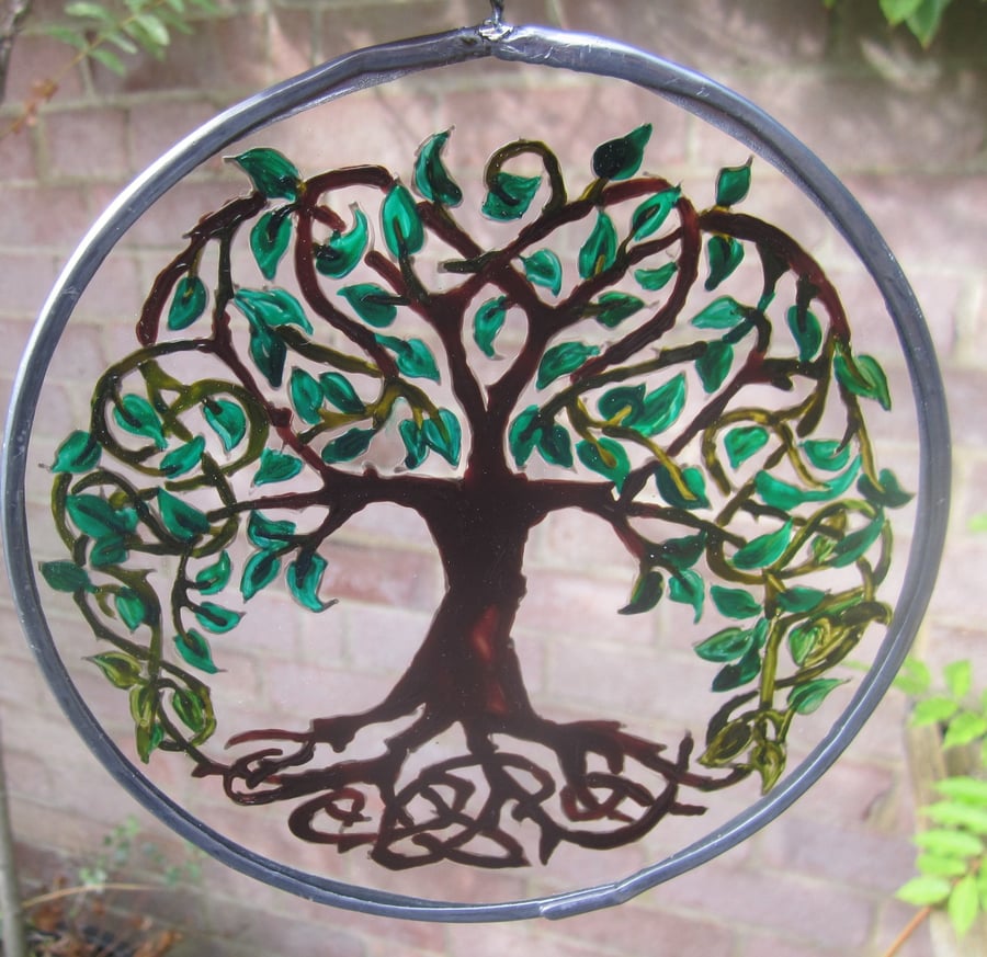 Suncatcher - Celtic Knot Tree of Life - Large