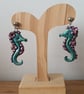 Seahorse Stud and  Dangle Earrings - Image 3