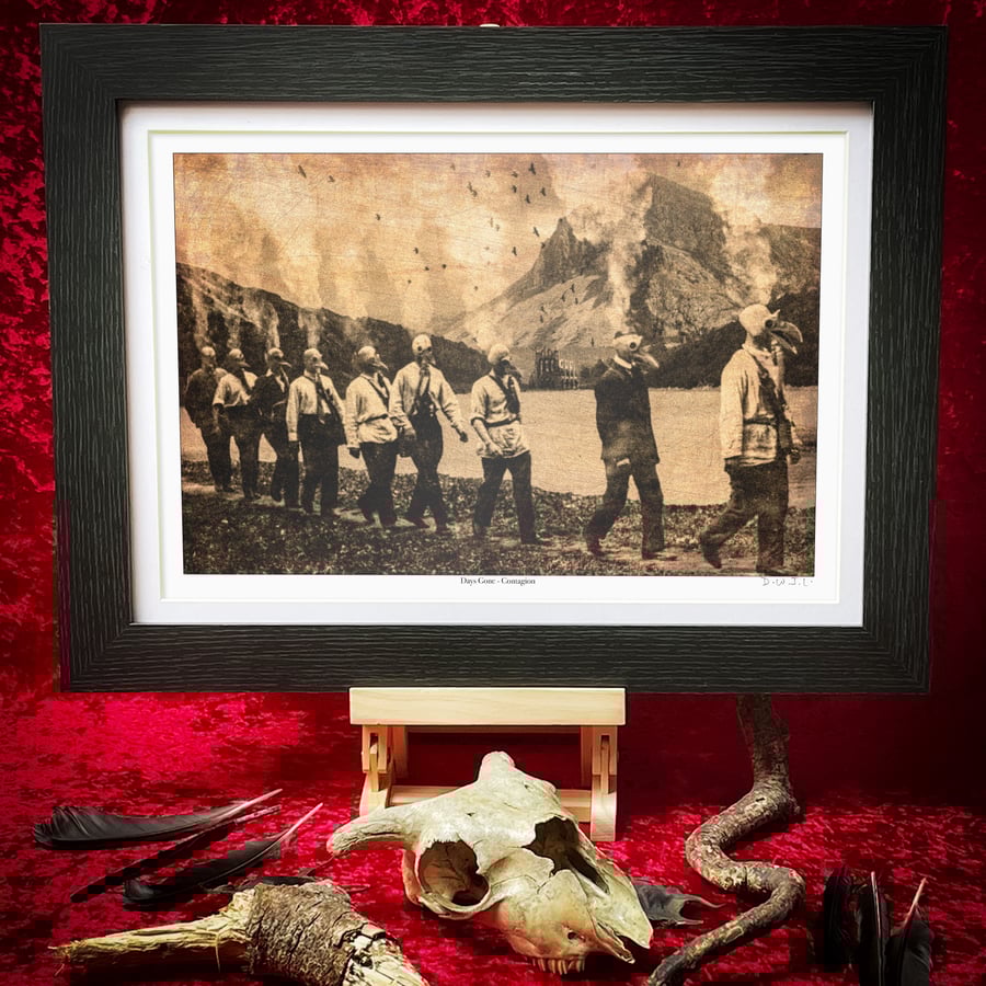 Contagion Framed Or Unframed Giclée Art Print - Gothic Gift, Plague Doctor, Dark