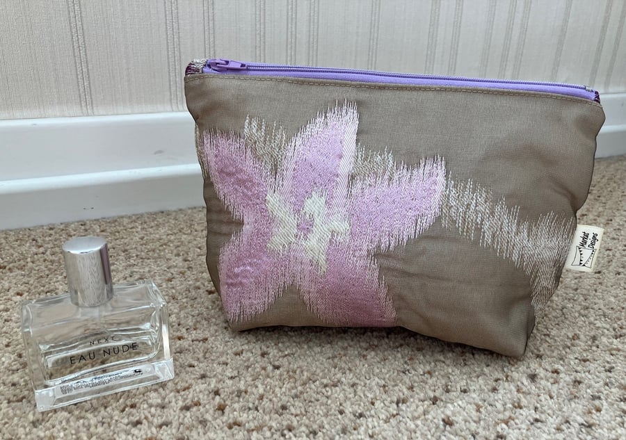 Pink Star Luxury Makeup Bag, Handmade in the UK