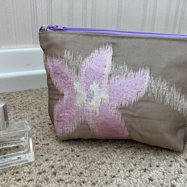 Pink Star Luxury Makeup Bag, Handmade in the UK