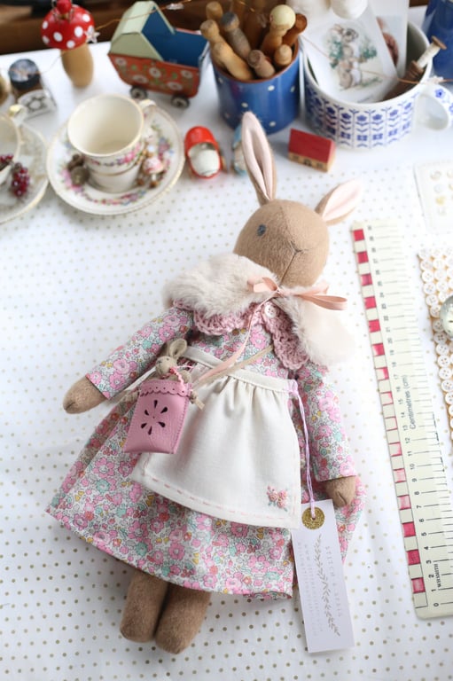 Heirloom Liberty Bunny - Betsy Ann Pink