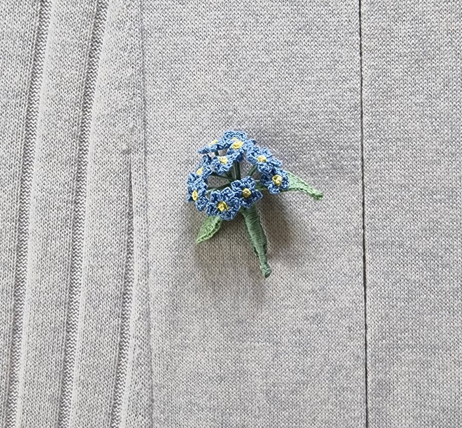 forget-me-not brooch
