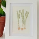 Hand Embroidered Framed Picture