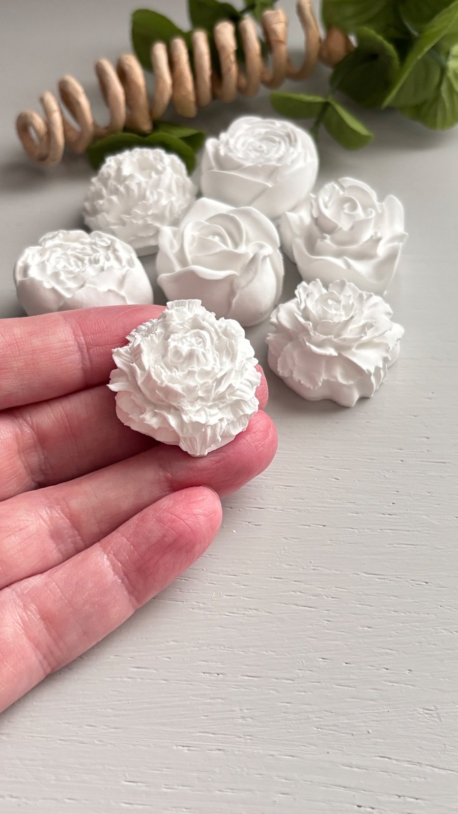 Handmade Clay Floral Arrangement, Eco Friendly Flower Decor, Shelf & Table Decor