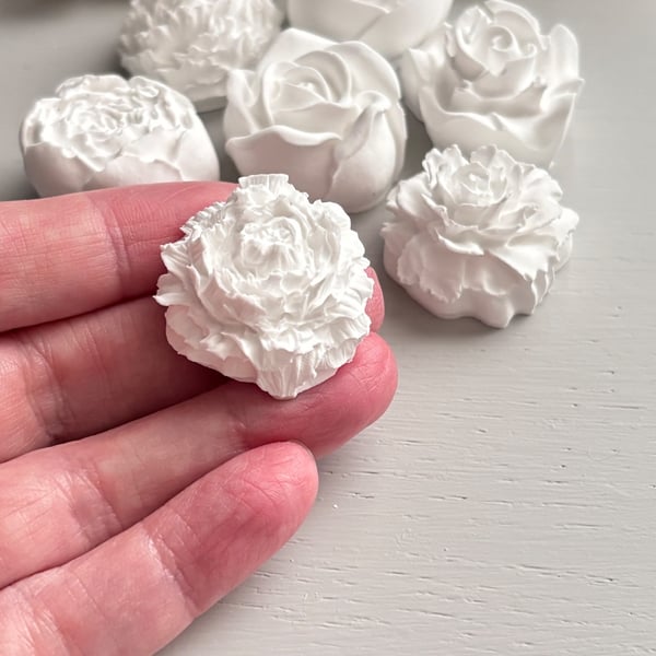 Handmade Clay Floral Arrangement, Eco Friendly Flower Decor, Shelf & Table Decor