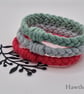 Hawthorn - Handmade Recycled Cotton Yarn Bracelet - Medium - Limited Edition - Image 2