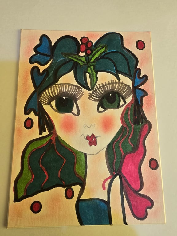 Christmas Fairy Drawing 