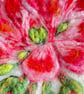 Hand Felted Geranium Textile Artwork  - Image 5