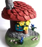 Handmade Polymer Clay Fairy House Tealight Holder - Image 3
