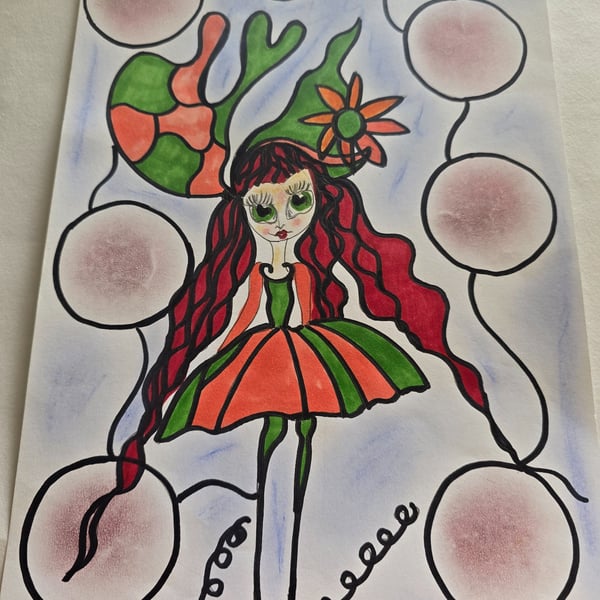 Fairy Witch Drawing 