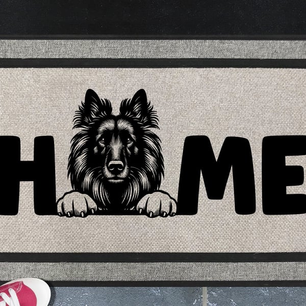 Belgian Tervuren Home Door Mat No.2 - All Weather Welcome Mat - 45x70cm 