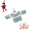 Blue Jumper with a cream stripe to fit the Little Hug Dolls