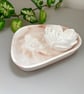 Blush Marbled Trinket Tray with White Rose Essential Oil Fragrance Stone - Image 2