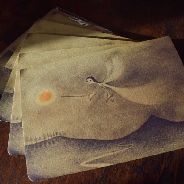 Moon Angel Winter Cards - Set of 6