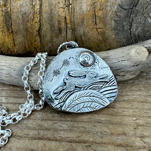 Running Hare Pendant