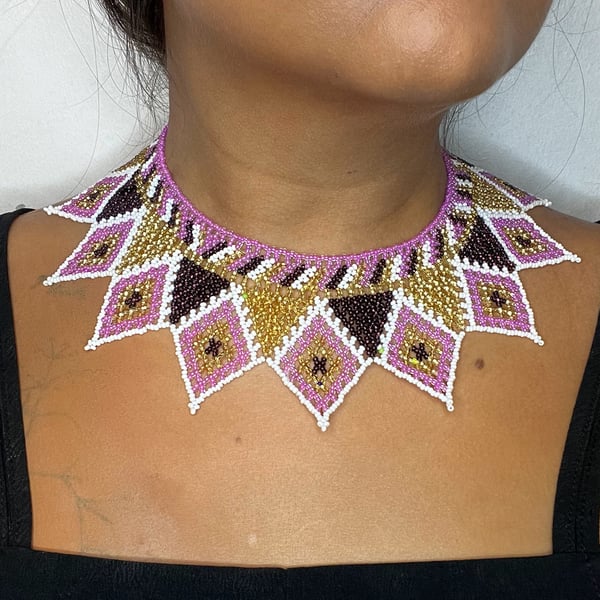 Dreamy Rose Mayan Necklace