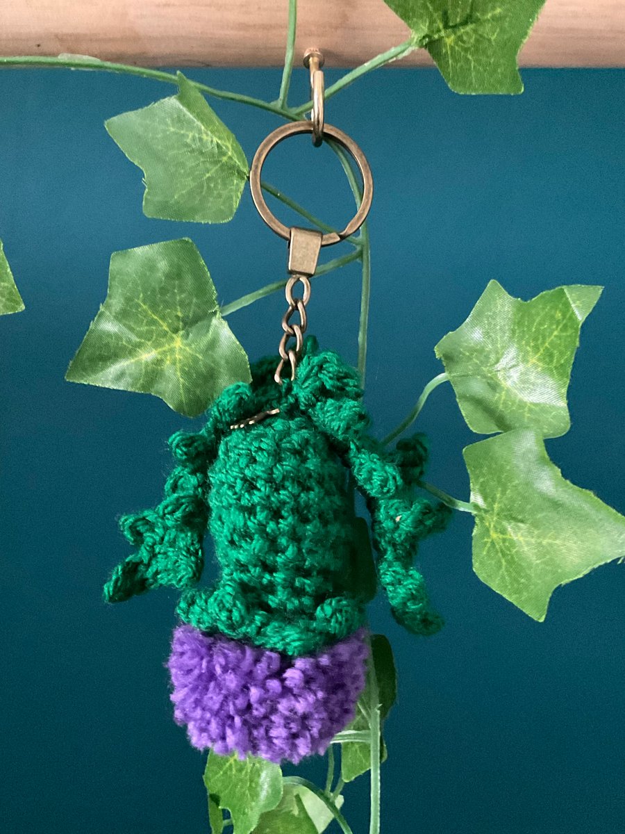 Scottish Thistle Crochet Keyring
