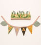 Personalised First Birthday Crown & Name Bunting Set - Safari Jungle Theme - Image 10