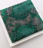 Summer Seconds Green nature inspired Textile Art - FRAMED - Image 3