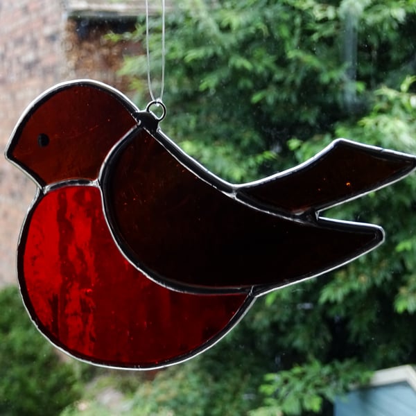 ROBIN IN STAINED GLASS
