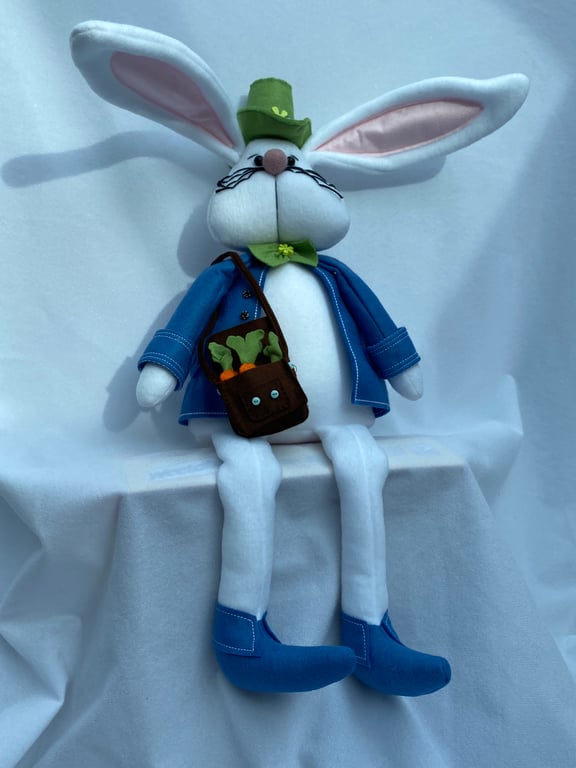 White Rabbits. Home Decor for Spring and Summer. Characters  Trevor and Tracy.