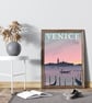 Venice print, Venice city art print, Italy travel poster, Venice wall art - Image 4