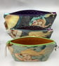 Mermaids makeup bag, zip bag, options, Handmade - Image 9