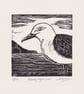 Beady-eyed Gull - original linocut - Image 1