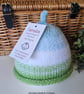 Designer Baby Boy's Knotted Fairisle Rolled Beanie Hat 0-3 months size 