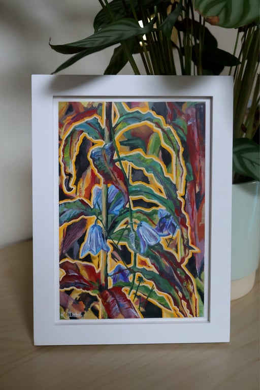 'Harebells' Gouache Painting