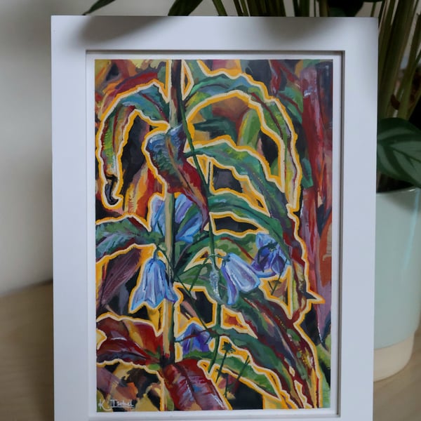 'Harebells' Gouache Painting