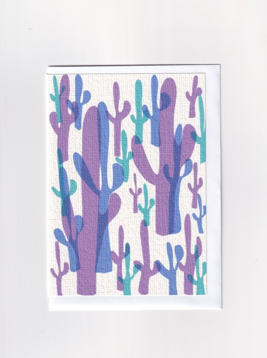 Cacti Greetings Card. Cactus Print