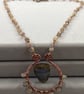 Boho Copper Wire Wrap Labradorite Necklace  - Image 4