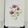 hand painted original art greetings card ( ref F 637)