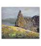 An original framed painting of a Scottish Mountain Range. The In Pinn - Skye