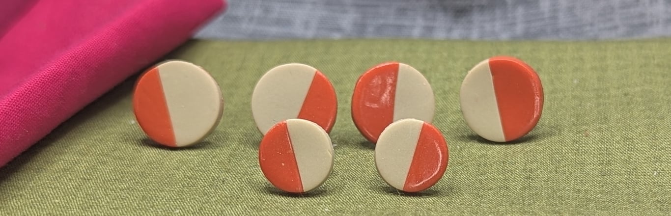 Small yellow stud earrings 