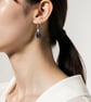 Sterling Silver Kyanite & Clear Quartz Drop Earrings – Blue Gemstone Jewellery - Image 4
