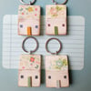 Little Wooden House Keyring 