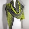 Lime Royal  - Ladies Luxury Lime & Grey Summer Lacy Shawl