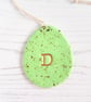 Personalised Initial Mini Egg Easter hanging decoration OR magnet - Image 9