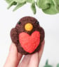 Woolly Robin - Needle Felted Handmade Decoration - Image 4