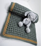 Crochet blanket pattern, DIGITAL PDF ONLY, crochet waffle stitch pattern - Image 5