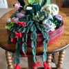 Crocheted cactus and succulent plant home decoration