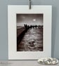 Fine Art Mono A4 Photograph - Promenading in Scarborough - Imagined Moons - Image 2