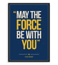 Star Wars Quote Poster Print - Retro Typography Wall Art