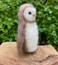 Woollen sculpture, mini owl, needle felted model - Image 2