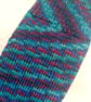 Hand-cranked Knitted Ribbed Wool Socks Size 6 to 7 - Image 3