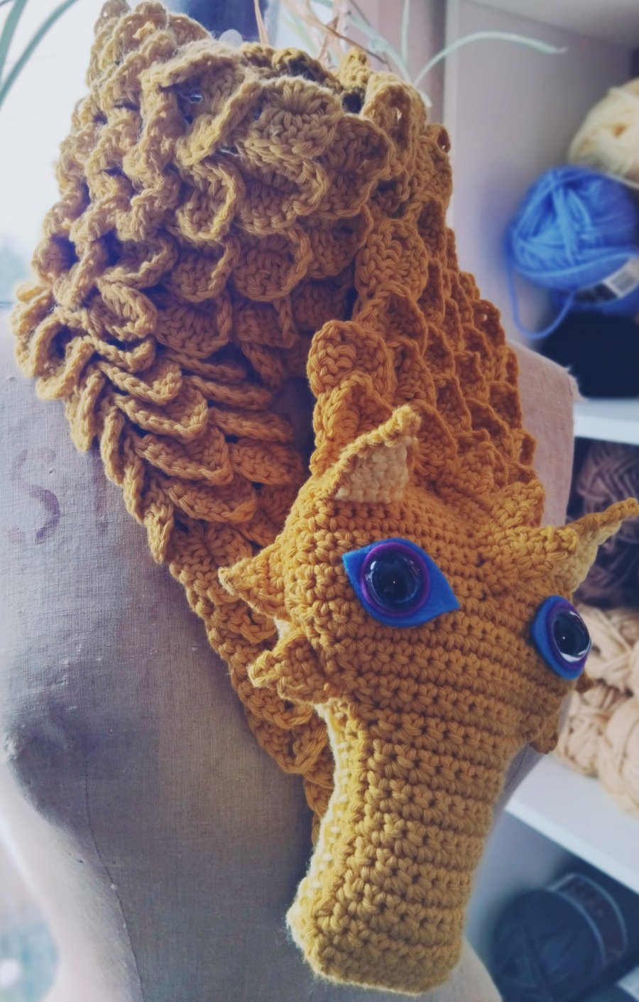 Mustard Dragon Stole